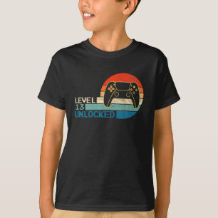 Video Game Controller Unlocked Level 13 Birthday T-Shirt