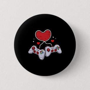 Video-game Controller Valentines Day Cool Gaming G 6 Cm Round Badge
