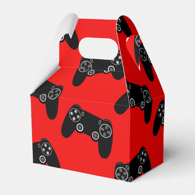 Video Game Controllers Favour Box (Front Side)