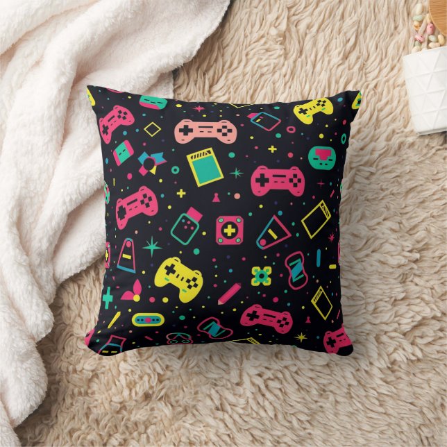 Video Game Controllers Pattern  Cushion (Blanket)