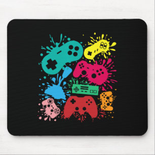 Video Game Controllers Retro 80's 90's Generation  Mouse Pad