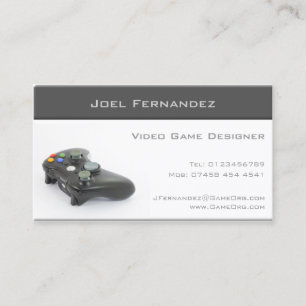 Video Game Designer - Business Card