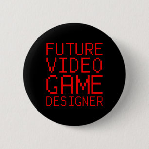 Video Game Designer Kid's  6 Cm Round Badge