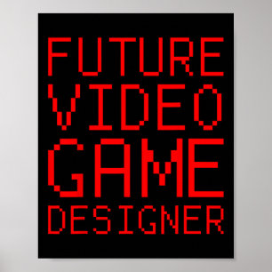 Video Game Designer Kid's Poster