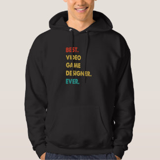 Video Game Designer Retro Best Video Game Designer Hoodie