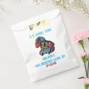 Video Game Dinosaur Gaming Birthday Party Favour Bags