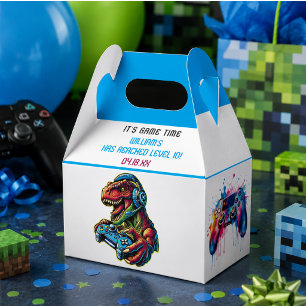 Video Game Dinosaur Gaming Birthday Party Favour Box