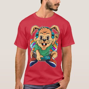 Video Game Easter Bunny Eggs Gamer Easter Gaming T T-Shirt