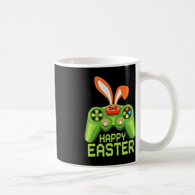 Video Game Easter Bunny Gaming Controller Gamer Bo Coffee Mug (Right)