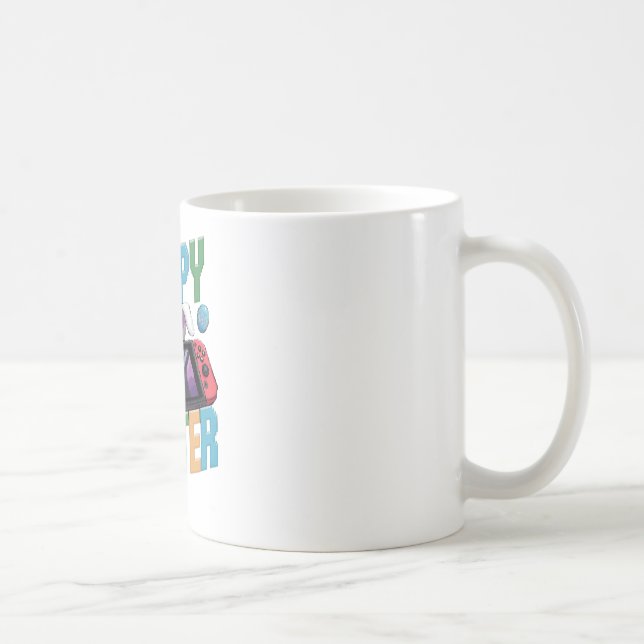 Video Game Easter Bunny Gaming Controller Gamer Coffee Mug (Right)