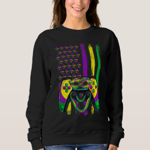 Video Game Flag Beads Kids Mardi Gras Shirts, Game Sweatshirt