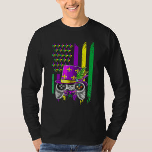 Video Game Flag Beads Kids Mardi Gras Shirts, Game T-Shirt