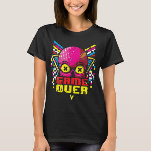 Video Game For Men And Women Game Over Skull T-Shirt