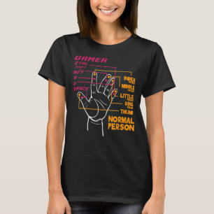 Video Game Gaming Gamer Normal Person Hands T-Shirt
