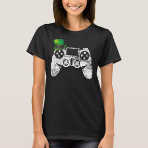 Video Game Gaming St Patricks Day Gamer Boys Lepre T-Shirt