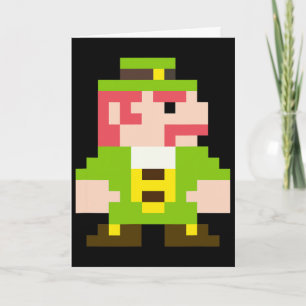 Video Game Gaming St Patricks Day Gamer T Shirts F Card