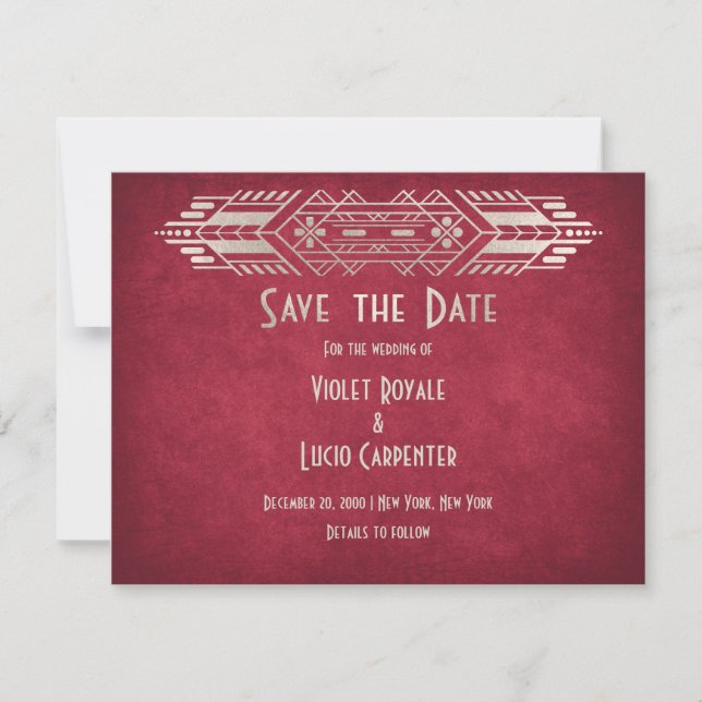 Video Game Geek Red Wedding Save The Date (Front)