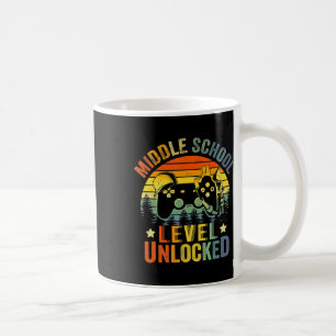Video Game Level Unlocked Middle School Back to Sc Coffee Mug