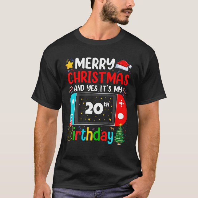 Video Game Lover Merry Christmas Yes It's My 20Th T-Shirt (Front)