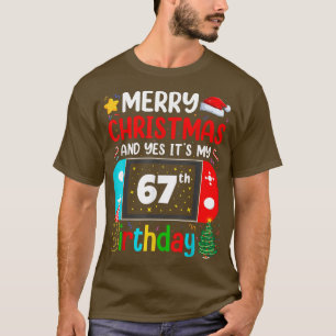 Video Game Lover Merry Christmas Yes It's My 67th T-Shirt