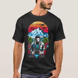 Video Game Lovers Cool Winter Sports Funny Retro G T-Shirt