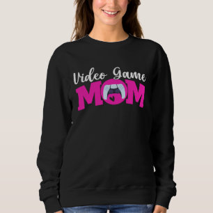 Video Game Mom Cute Letter Print Women Cute Mother Sweatshirt
