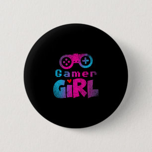 Video Game Nerd E Sport Gaming Girl Gamer Gift  6 Cm Round Badge