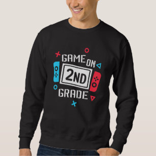Video Game On 2nd Grade for Kids Teachers Back To  Sweatshirt