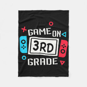 Video Game On 3rd Grade Cool Kids Team Third Byck  Fleece Blanket
