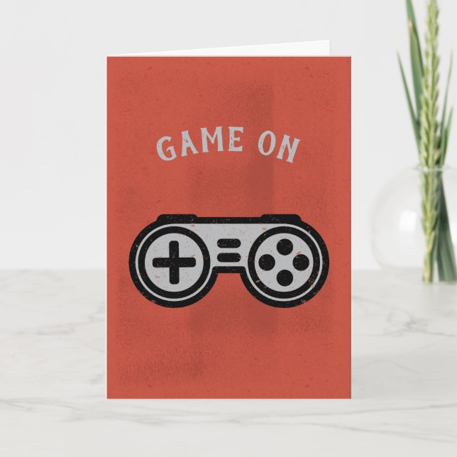 Video Game On Bridesman Proposal Card (Front)