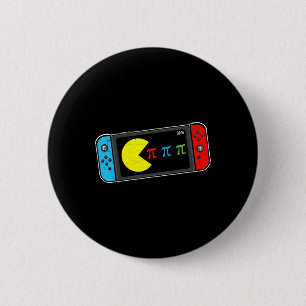 Video Game Pi Day Gamer Math Teacher Kids Boys Men 6 Cm Round Badge