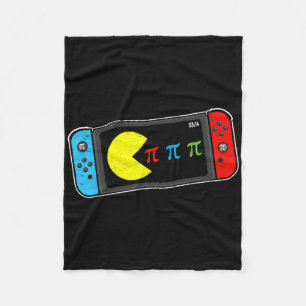 Video Game Pi Day Gamer Math Teacher Kids Boys Men Fleece Blanket