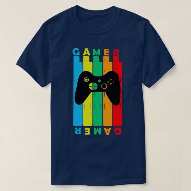 Video Game Player Boys Girls ns Men Controller  T-Shirt (Design Front)