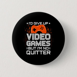 Video Game Player - Pc Console Online Gaming - Fun 6 Cm Round Badge