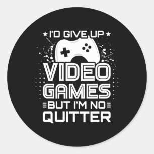 Video Game Player - Pc Console Online Gaming - Fun Classic Round Sticker