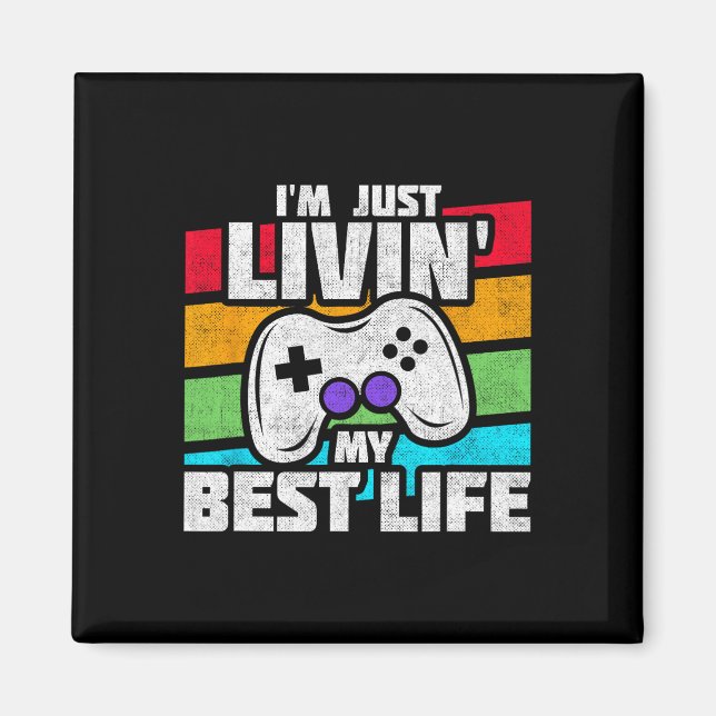 Video Game Player - Pc Console Online Gaming - Fun Magnet (Front)