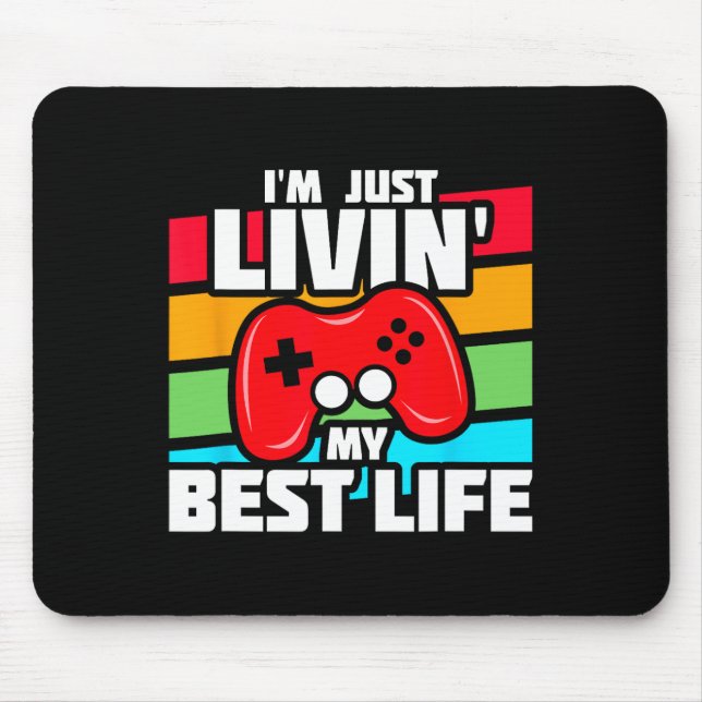 Video Game Player - Pc Console Online Gaming - Fun Mouse Pad (Front)