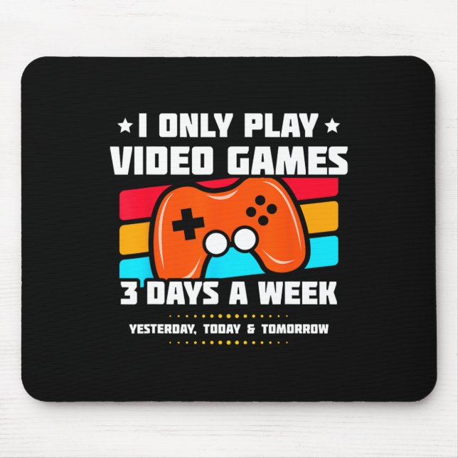 Video Game Player - Pc Console Online Gaming - Fun Mouse Pad (Front)