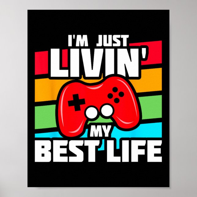 Video Game Player - Pc Console Online Gaming - Fun Poster (Front)