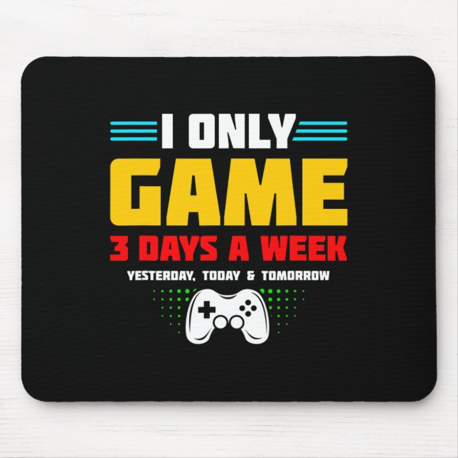 Video Game Player - Video Gamer - Gamer Meme - Fun Mouse Pad (Front)