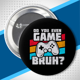 Video Game Player - Video Gaming - Funny Gamer 6 Cm Round Badge