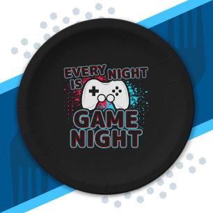 Video Game Player - Video Gaming - Video Gamer Paper Plate