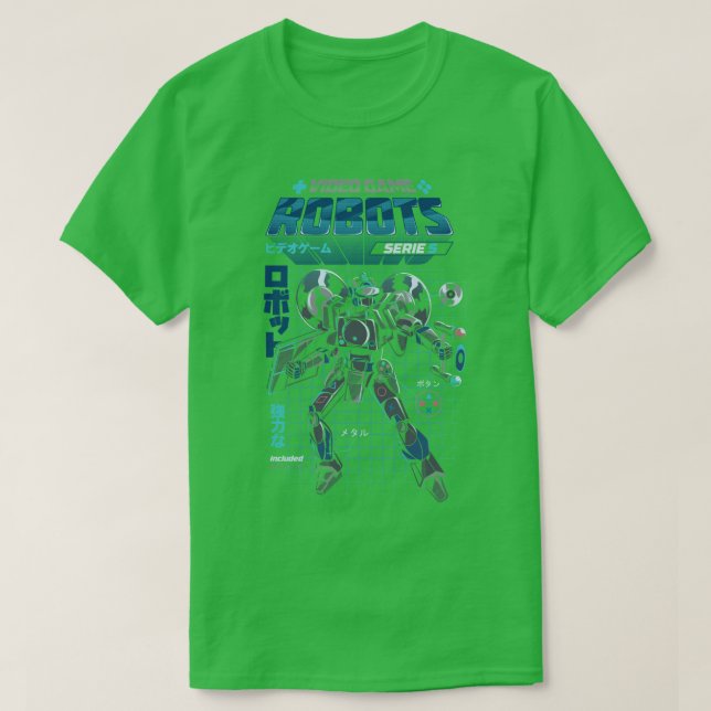 Video Game Robot Model S T-Shirt (Design Front)