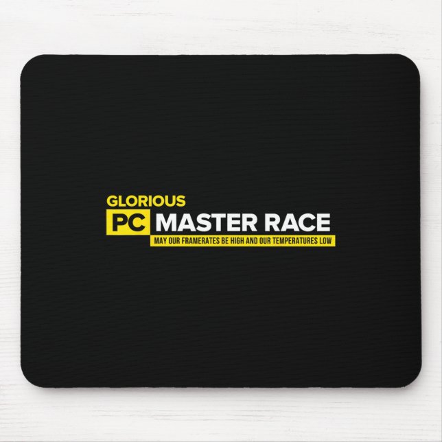 Video Game Saying - Glorious Pc Master Race Shirt1 Mouse Pad (Front)