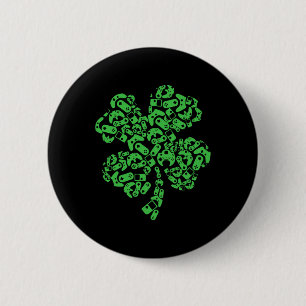Video Game Shamrock Men Boys Kids St Patricks Day 6 Cm Round Badge