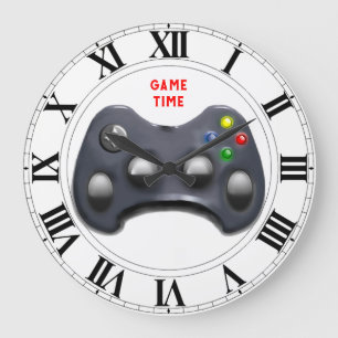 Video Game Time Large Clock