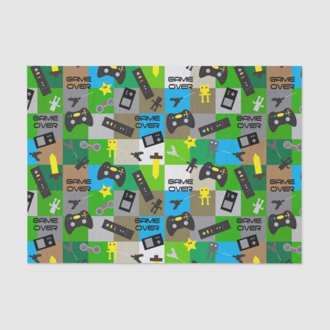 Video Game Truck Gamer Tissue Paper (Front)