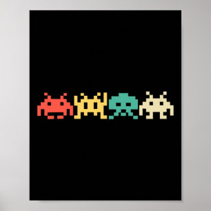 Video Game Vintage Retro Arcade 2  Poster