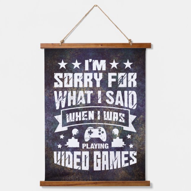 Video Game Wall Decor Hanging Tapestry (Front)