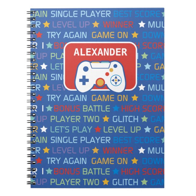 Video Game Words Notebook (Front)